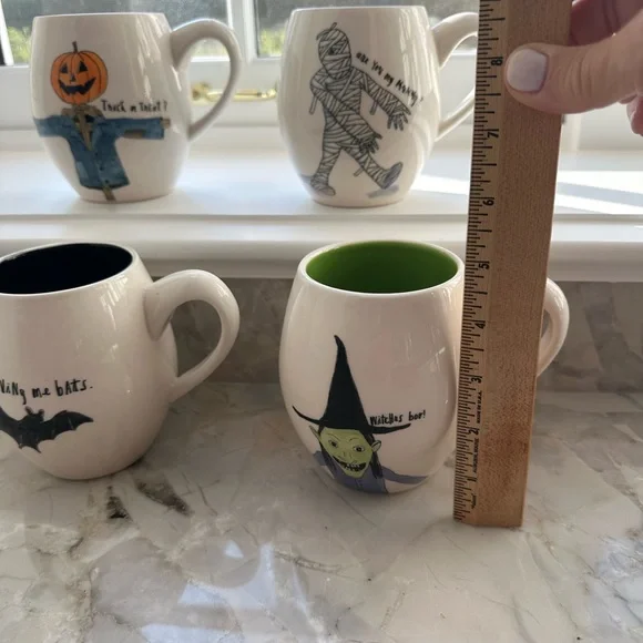 Rae Dunn by Magenta s/4 Halloween mugs. - Picture 10 of 13